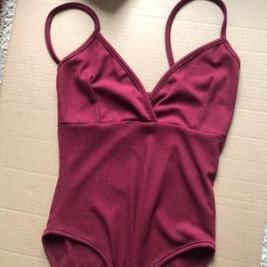 Nasty Gal Ribbed bodysuit